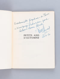 Petits airs d'automne [ Livre dédicacé par l'auteur - Edition originale ]