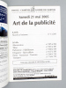 Art de la Publicité , Samedi 21 mai 2005 [ Catalogue de vente aux enchères d'affiches et articles publicitaires ]. France - Chartres, Galerie de ...