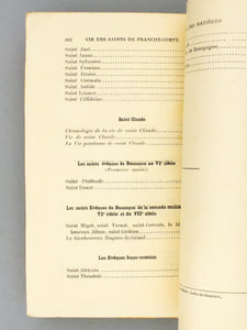 Vie des saints de Franche-Comté