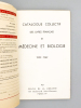 Catalogue collectif des livres français de Médecine et Biologie, 1952 - 1962 . Cercle de la librairie ; Librairie Maloine