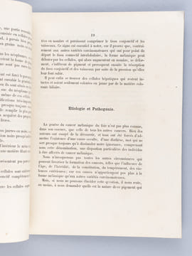 Quelques considérations sur le cancer mélanique du Foie. Thèse présentée à la Faculté de Médecine de Strasbourg, soutenue le 28 décembre 1866 [ ...