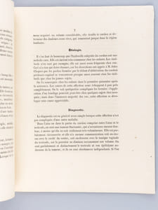 De l'Hydrocèle enkystée du Cordon spermatique. Thèse présentée à la Faculté de Médecine de Strasbourg, soutenue le 9 janvier 1866 [ Edition originale - Livre dédicacé par l'auteur ]