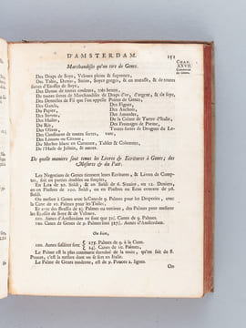 Le Négoce d'Amsterdam, ou Traité de sa Banque, de ses Changes, des Compagnies Orientales & Occidentales, des Marchandises qu'on tire de cette Ville, & ...