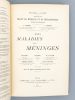 Maladies des méninges ( Nouveau Traité de Médecine et de Thérapeutique , Brouardel et Gilbert, XXXV ). HUTINEL ; KLIPPEL ; CLAUDE, H. ; VOISIN, Roger ...