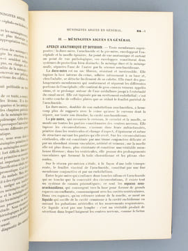 Maladies des méninges ( Nouveau Traité de Médecine et de Thérapeutique , Brouardel et Gilbert, XXXV ). HUTINEL ; KLIPPEL ; CLAUDE, H. ; VOISIN, Roger ...