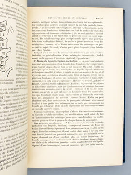 Maladies des méninges ( Nouveau Traité de Médecine et de Thérapeutique , Brouardel et Gilbert, XXXV ). HUTINEL ; KLIPPEL ; CLAUDE, H. ; VOISIN, Roger ...
