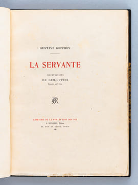 La Servante [ Edition originale ]. GEFFROY, Gustave ; GEO-DUPUIS