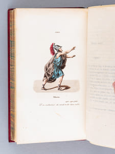 Les Souvenirs et les Regrets du Vieil Auteur Dramatique ou Lettres d'un Oncle à son Neveu sur l'Ancien Théâtre Français Depuis Bellecour [ etc. ] Ouvrage orné de gravures coloriées, représentant en pied, d'après les miniatures originales, faite d'après nature, de Foëch de Basle, de Whirsker, ces différents acteurs dans les rôles où ils ont excellé