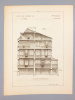 Monographies de Bâtiments Modernes - Hôtel Rue Jouffroy 60 à Paris, Mr. Morize Architecte. DUCHER (édit.) ; RAGUENET, A. (dir.) ; MORIZE, J. (Julien, ...