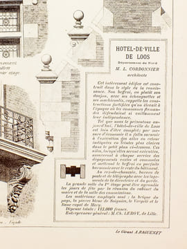 Monographies de Bâtiments Modernes - Hôtel-de-Ville de Loos (Nord), Mr. L. Cordonnier Architecte. DUCHER (édit.) ; RAGUENET, A. (dir.) ; CORDONNIER, ...