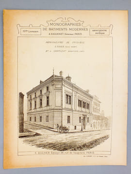 Monographies de Bâtiments Modernes - Amphithéâtre de Physique à Rouen (Seine-Maritime), M. L. Sauvageot Architecte à Paris. DUCHER (édit.) ; RAGUENET, ...