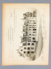 Monographies de Bâtiments Modernes - Maisons de la Place Notre Dame à Amiens (Somme), Mr. E. Douillet Architecte [ dite " Maison du Pélerin ", Parvis ...
