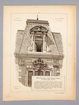 Monographies de Bâtiments Modernes - Hôtel rue de Metz à Nancy (Meutrhe-et-Moselle), Mr. Ferdinand Genay Architecte.. DUCHER (édit.) ; RAGUENET, A. ...