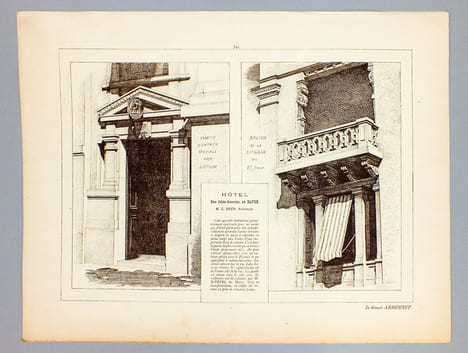 Monographies de Bâtiments Modernes - Hôtel rue Jules-Lecesne au Havre (Seine-Infér.), Mr. G. Brien Architecte. DUCHER (édit.) ; RAGUENET, A. (dir.) ; ...