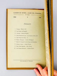 Cahiers de N. D. del Pessebre [ Nosta Senyora del Pessebre - Notre-Dame de la Crêche ] 3me annéé n° 3, été 1952