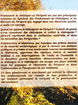 La Châtaigne en Périgord, fruit des Temps et des Hommes. Collectif