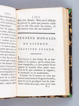 Morale des Sages de tous les Pays et de Tous les Siècles, ou Collection Epurée des Moralistes Anciens et Modernes [ Edition originale ]. CHEMIN, J. B. ...