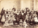 Photographie ancienne : Petit Pensionnat des Religieuses de la Nativité à Agde, 1899 . Anonyme