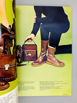 Moda in Pelle , Trimestrale Anno IV - Numero 11 , Dicembre 1970 ( Moda in Pelle, Rassagna delle Calzature Italiane, borse e abbligliamento in pelle - ...
