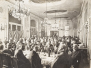 Photographie ancienne : Congrès des Percepteurs [ Dîner au Lutétia,, Boulevard Raspail, Paris, année 1924]. Collectif