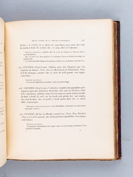 2 Recueils de Catalogues ou Parties de Catalogues de Beaux Livres ou Editions originales de la Période Romantique [ Contient : ] Volume I : ...