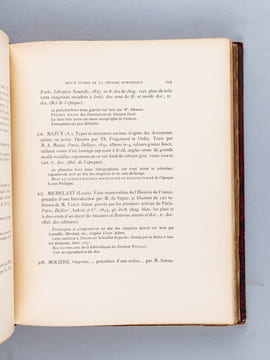 2 Recueils de Catalogues ou Parties de Catalogues de Beaux Livres ou Editions originales de la Période Romantique [ Contient : ] Volume I : ...