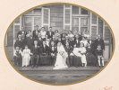 Photographie de Mariage (Groupe) de Monsieur Lucien Lanaverre, 2 Février 1935, Villa Grisélidis. Aris FOREST