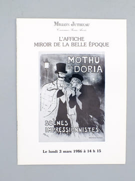 (Lot de 27 catalogues de ventes aux enchères d'affiches, de 1978 à 1991) Affiches de la Belle Époque (Drouot Rive Gauche, 17 mai 1978) ; Le chat noir ...