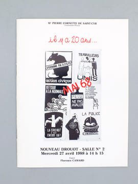 (Lot de 27 catalogues de ventes aux enchères d'affiches, de 1978 à 1991) Affiches de la Belle Époque (Drouot Rive Gauche, 17 mai 1978) ; Le chat noir ...