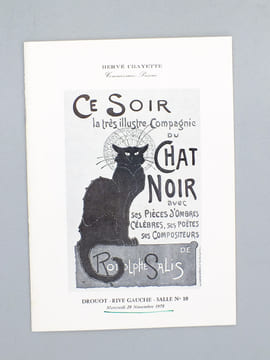 (Lot de 27 catalogues de ventes aux enchères d'affiches, de 1978 à 1991) Affiches de la Belle Époque (Drouot Rive Gauche, 17 mai 1978) ; Le chat noir ...