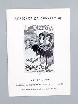 (Lot de 27 catalogues de ventes aux enchères d'affiches, de 1978 à 1991) Affiches de la Belle Époque (Drouot Rive Gauche, 17 mai 1978) ; Le chat noir ...