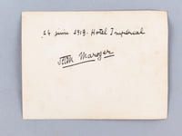 Deux photos : Croix-Rouge 14-18 Nice [ Avec : ] 14 Juin 1919 Hötel Impérial. Jean Maroger