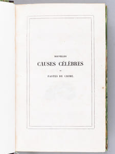 Nouvelle Causes Célèbres ou Fastes du Crime (6 Tomes - Complet)