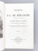 Chansons de P.-J. de Béranger anciennes et posthumes [ exemplaire avec le bel ex libris du Comte Michel Leliwa de Rohozinsky ].. BERANGER, P.-J. de