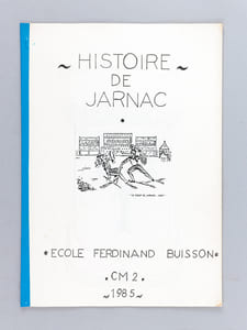 Brochure de l'Exposition philatélique Premier Jour du Timbre Poste de Jarnac, 8 et 9 Octobre 1983 [ Avec : ] Document philatélique officiel timbre Jarnac [Avec :] Carte et enveloppe premier jour [ On joint : ] Histoire de Jarnac. Ecole Ferdinand Buisson CM2 1985