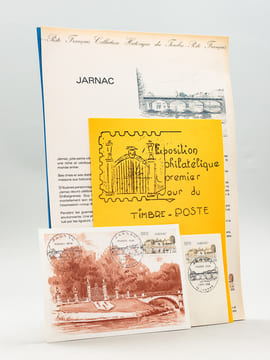 Brochure de l'Exposition philatélique Premier Jour du Timbre Poste de Jarnac, 8 et 9 Octobre 1983 [ Avec : ] Document philatélique officiel timbre ...