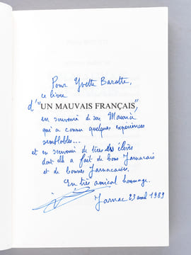 Un Mauvais Français [ Livre dédicacé par l'auteur ]. BOUJUT, Michel
