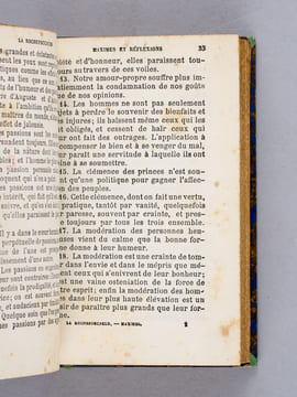 Maximes et Réflexions Morales [ Avec : ] Oeuvres choisies de Vauvenargues. LA ROCHEFOUCAULD ; VAUVENARGUES