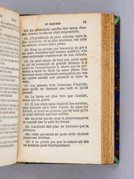 Maximes et Réflexions Morales [ Avec : ] Oeuvres choisies de Vauvenargues. LA ROCHEFOUCAULD ; VAUVENARGUES