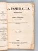 La Esmeralda. Libretto [ Edition originale ] La Esmeralda. Opéra en Quatre Actes. Musique de Mademoiselle Louise Bertin, Paroles de Victor Hugo, ...