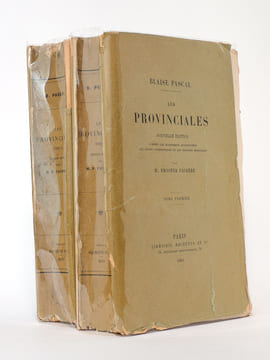 Les Provinciales ( 2 tomes, complet ) - Nouvelle édition d'après les manuscrits autographes, les copies authentiques et les éditions originales, par ...