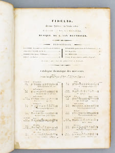Fidelio , drame lyrique en 5 actes, paroles M. Merville, musique de Beethoven. - Partition de Piano et Chant