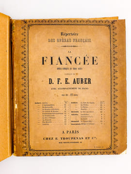 La Fiancée, opéra-comique en trois actes, musique de D. F. E. Auber, avec accompagnement de piano. AUBER, D.F.E.