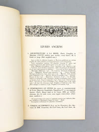 Catalogue de livres illustrés, recueils de costumes, albums de lithographies, provenant de la bibliothèque de Mme Gustave Meunié. Vente du vendredi 26 juin 1936 (Hôtel Drouot)