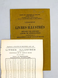Catalogue de livres illustrés, recueils de costumes, albums de lithographies, provenant de la bibliothèque de Mme Gustave Meunié. Vente du vendredi 26 juin 1936 (Hôtel Drouot)