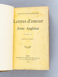Lettres d'Amour d'une Anglaise