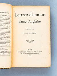 Lettres d'Amour d'une Anglaise