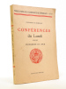 Université de Bordeaux, Conférences du Lundi (1946-1947) : Problèmes du jour ( Publications de l'Université de Bordeaux, n° 8 ). Collectif ; ...