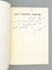 Que l'urgence demeure [ exemplaire dédicacé par l'auteur ]. COUQUIAUD, Maurice