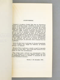 Genèse d'un style - La phrase d'André Gide dans Les Nourritures Terrestres [ exemplaire dédicacé par l'auteur ]